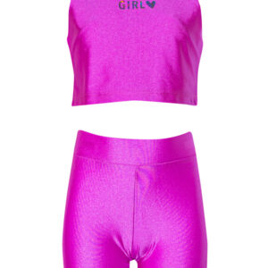 Σετ Τοπ και Biker Purple SRFN
