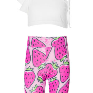 Σετ Τοπ και Biker Strawberries SRFN