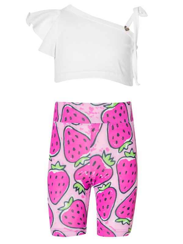 Σετ Τοπ και Biker Strawberries SRFN